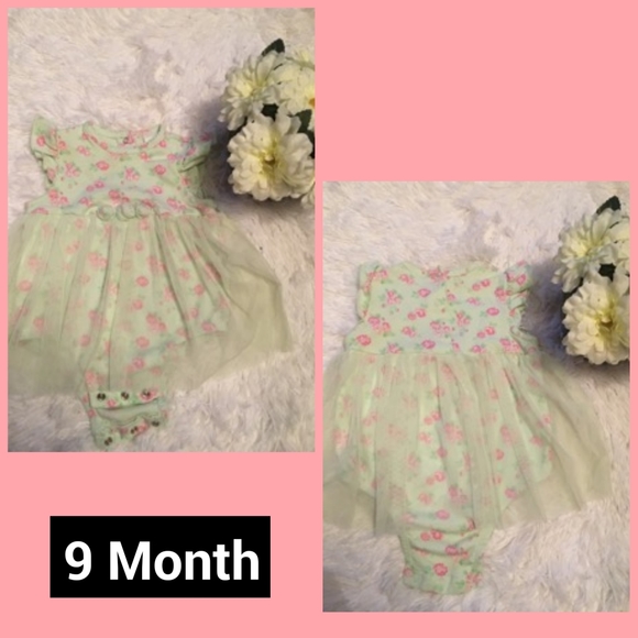 🎁3 for$15🎁Bundle of 2 onesies w/tutu 9 Mo infant - Picture 3 of 5
